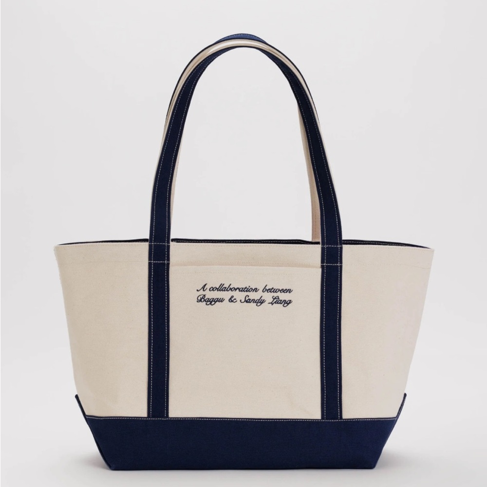 sandy liang x baggu medium heavyweight canvas tote